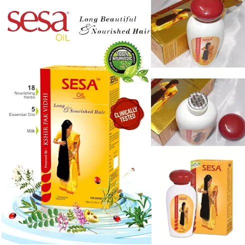 

India Sesa Hair Oil For Healthy Hair Prevents Dandruff Hair loss Greying of hair 100% Ayurvedic 90ml-XF DZ