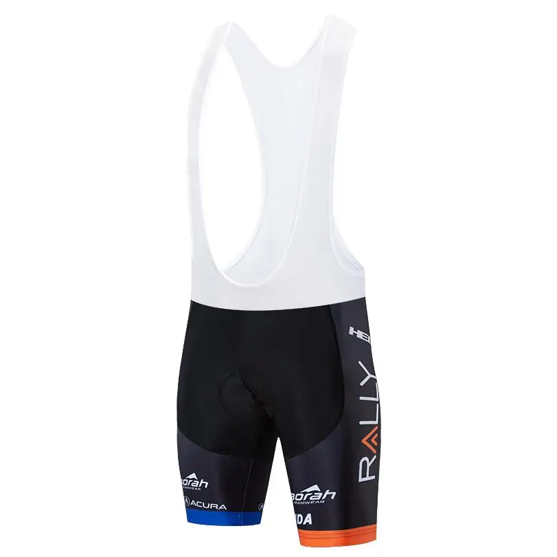 Оранжевый uhc велосипедная майка 20D велосипед шорты костюм Ropa Ciclismo мужские летние быстросохнущие PRO велосипед Майо брюки одежда - Цвет: Черный