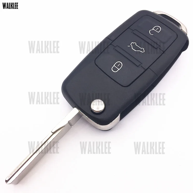 WALKLEE 1J0 959 753 AH 753AH Remote Key подходит для VW/VOLKSWAGEN 1J0959753AH Passat BORA POLO GOLF Beetle с HU66 лезвие