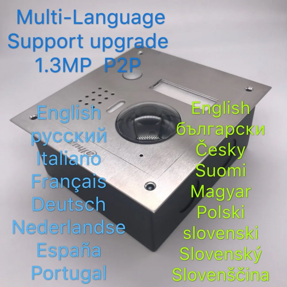 Ahua Multi-idioma VTO2000A Incluye caja de superficie o de caja IP Villa timbre Video intercomunicador IP de la puerta teléfono impermeable nube - 3