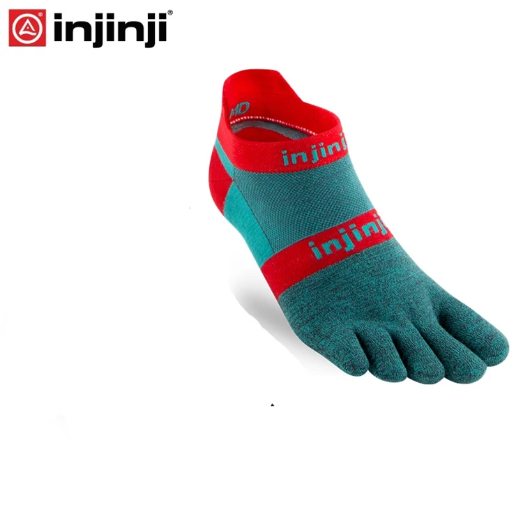 Injinji Toe socks беговые легкие без шоу носки для бега с пятью пальцами мужские - Цвет: Aquaberry