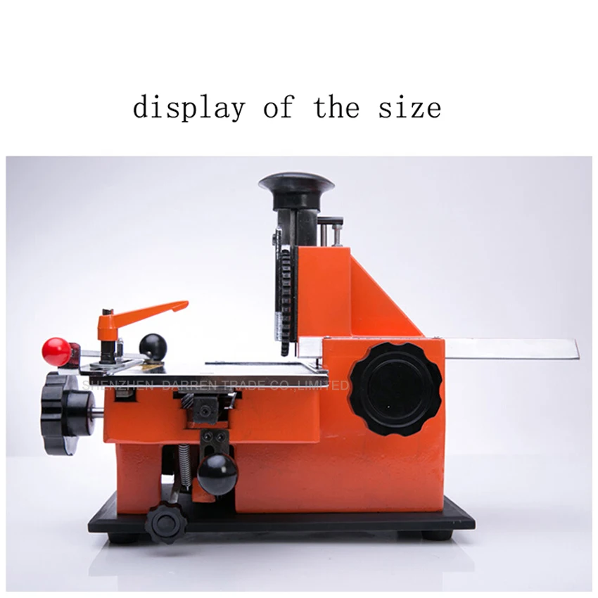 YL-360 полуавтоматическая металлический лейбл принтеры ручная маркировочная машина алюминиевая маркировка кодирующий аппарат Пресс машина