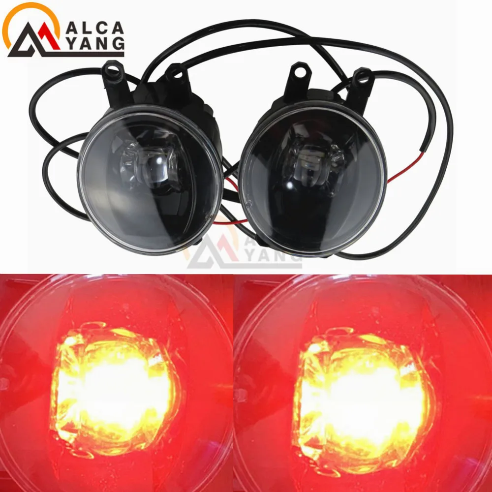 

2pc Devil Eye Fog Lamp Assembly high brightness Fog Light LED For Toyota Corolla Avensis Camry Ractis Verso RAV4 2003-2014