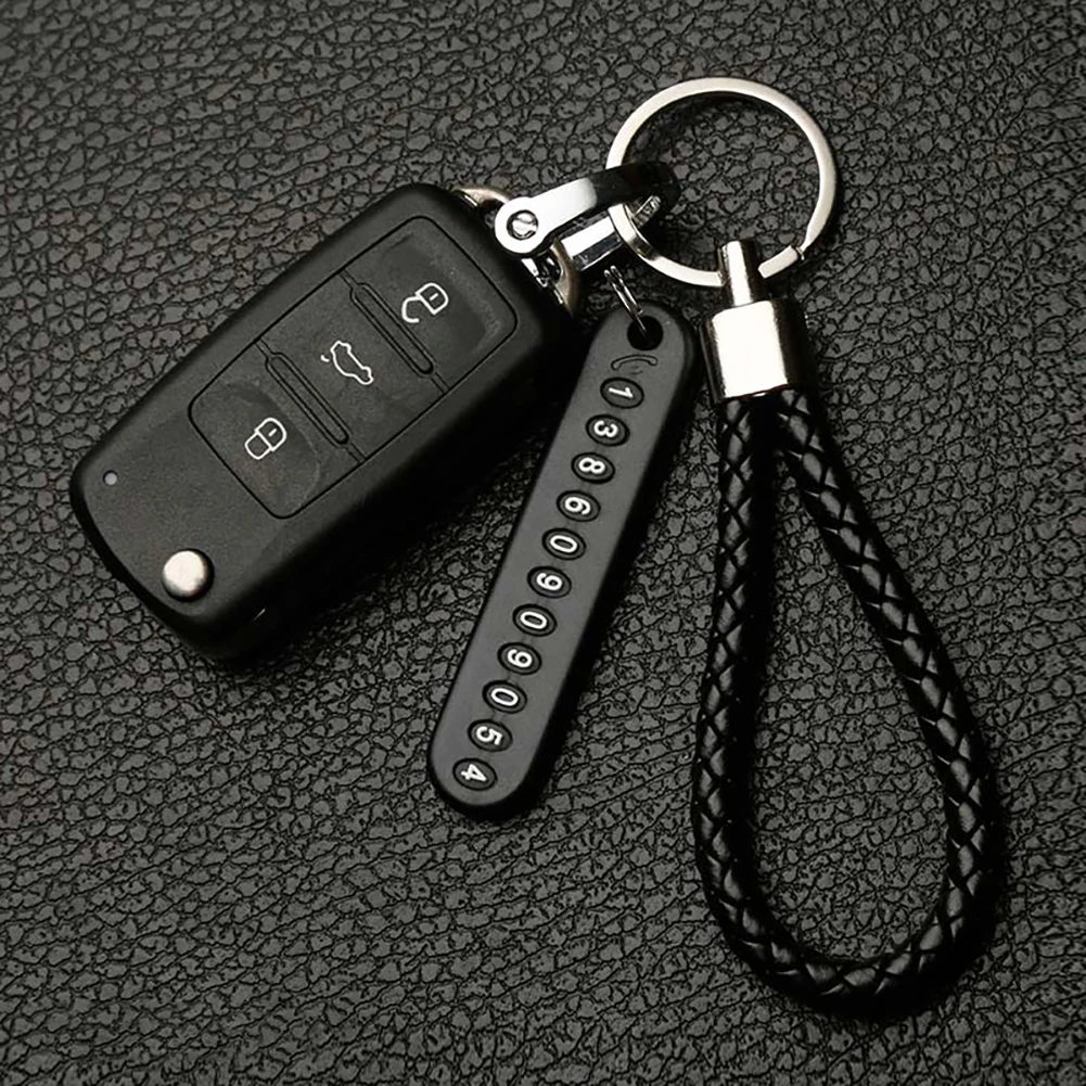 Автомобильный брелок для ключей с защитой от потери карточка номером телефона