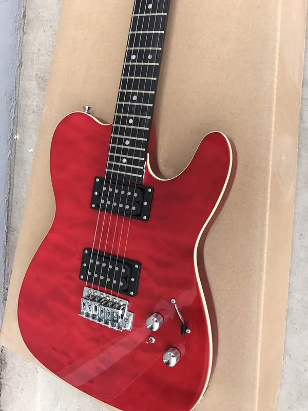 Электрогитара red flame maple top TL