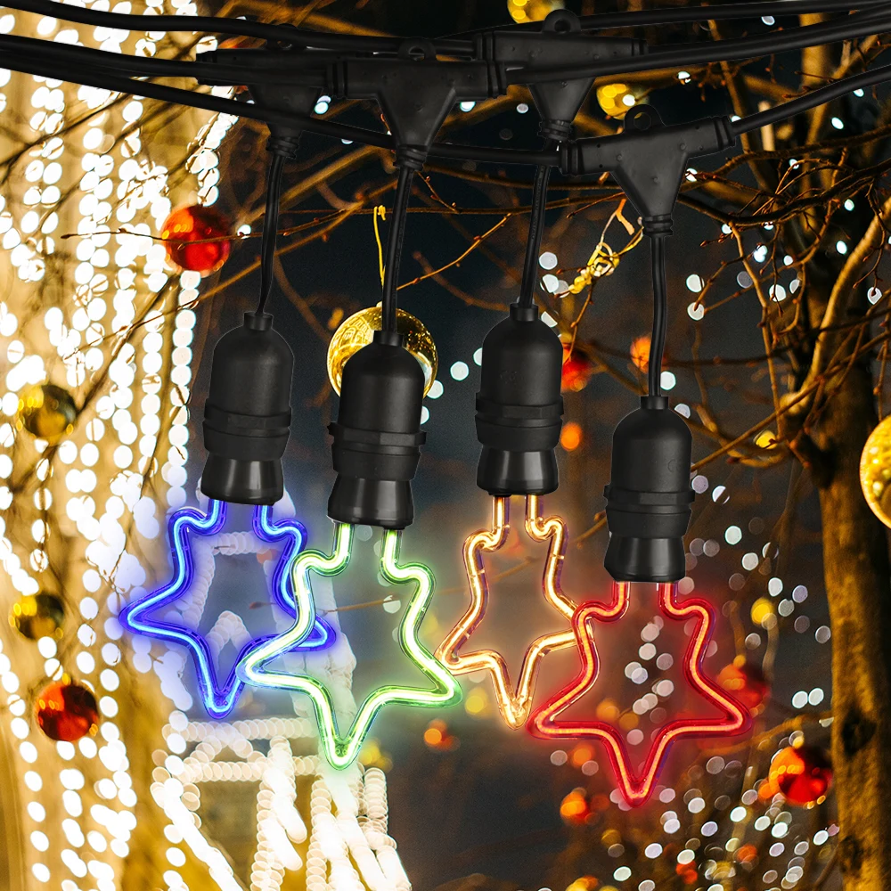 

LED E26/E27 String Lights 10M 3W Waterproof Outdoor Bar Street Garden Patio Backyard Holiday String Lights for Bar Restaurant