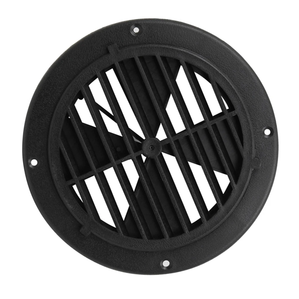 1 Pcs 6.5 Inch Round Louvered Vent For RV Motorhome Boat Ventilation Parts UV Protection 0.7 Inch Thickness PP Plastic
