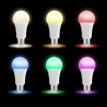 

Light Bulb 18W Smart WIFI LED Bulb RGB Multicolor Dimmable Light Phone Remote Control Compatible with Alexa Google Tmall Genie