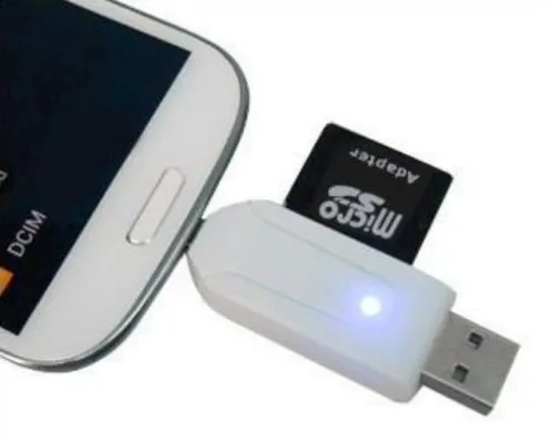 Micro USB к USB двойной слот OTG адаптер MIT TF/SD kartenleser card reader