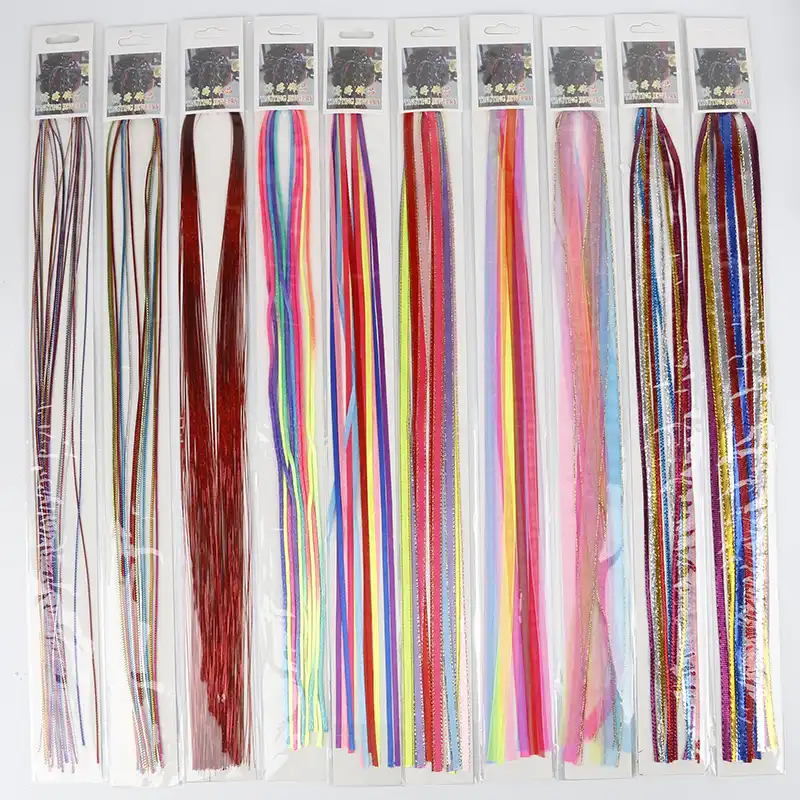 Rainbow Color Girl Hair Accessories Ponytail Holder Scrunchies