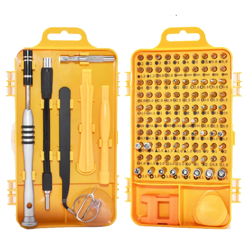 

110 in 1 multipurpose screwdriver set precision screwdriver batch mobile phone clocks watches disassembly manual maintenance kit