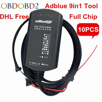 

DHL Free 10pcs/Lot Adblue Emulator 9in1 Truck Diagnostic Scanner Adblue Removal Tool 9 IN 1 Better Than 8 in 1 7 in1 For 9 Truck