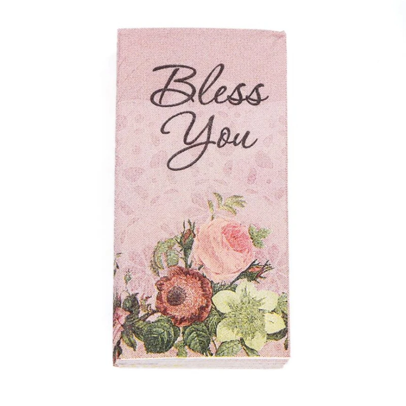 

Casamento 10Pcs 3-Layer Bless You Wedding Paper Napkins Wedding Decoupage For Birthday Party Decoration Boda Supplies
