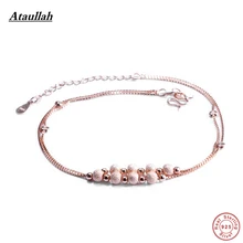 Ataullah женские 925 пробы Серебряные ножные браслеты ювелирные изделия босоножки, браслеты на ногу Pulseras Tobilleras Mujer 925 серебро AWS107