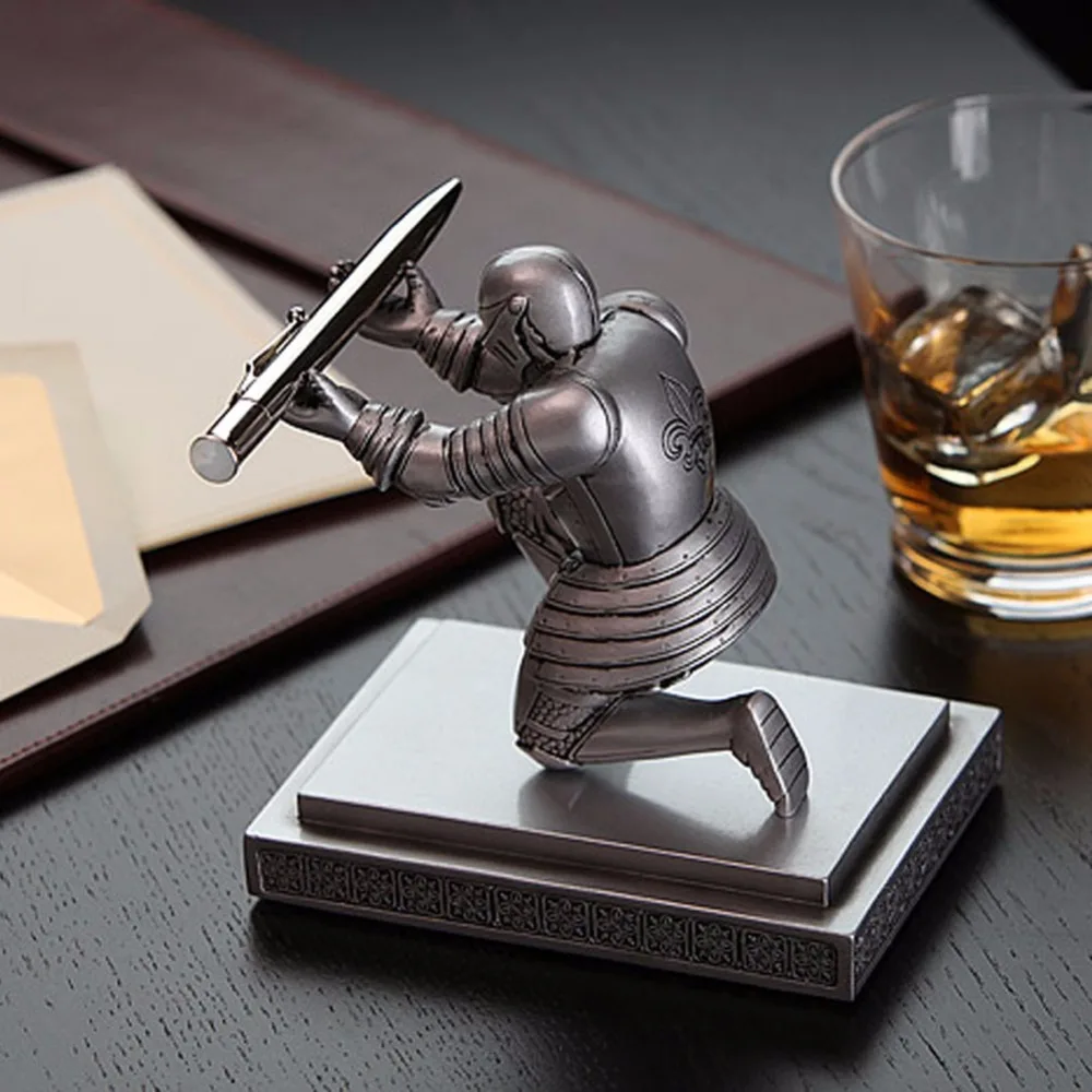 1 шт./упак. Cool Classic Resin Knight наколенник и подставка для ручек школы канцелярских