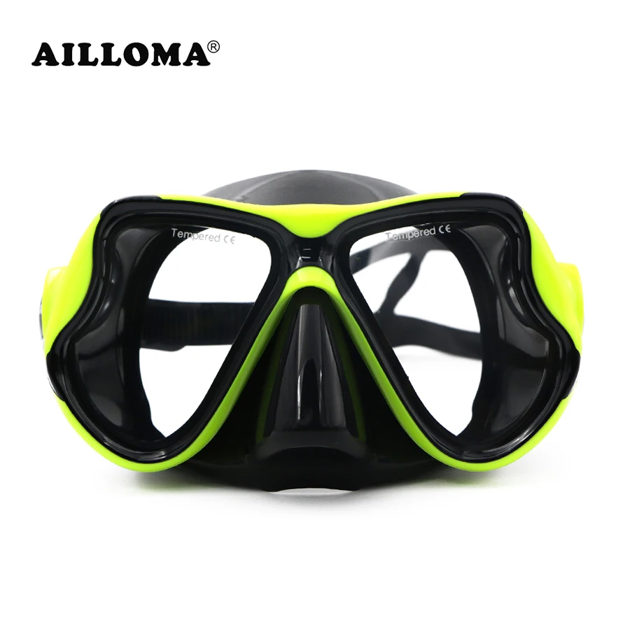 AILLOMA Rimless Scuba Diving Mask Foldable Water Sports Equipment Wide