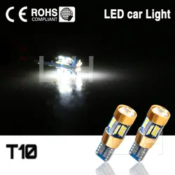 2 шт. T10 19SMD Car 3030 светодиодный чип T10 168 194 2825 W5W светодиодный лампы для парковки позиции свет или Подсветка регистрационного номера 12 В