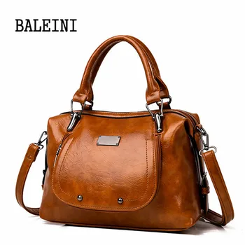

BALEINI Handbag bolsa feminina brand new fashion women tote bag with a pillow bag high quality PU solid shoulder messenger bags