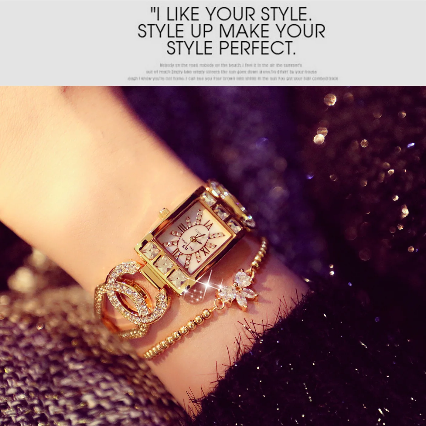 

Women Diamond Watch Ladies Quartz Wristwatch Ladies Crystal Jewelry Watches
