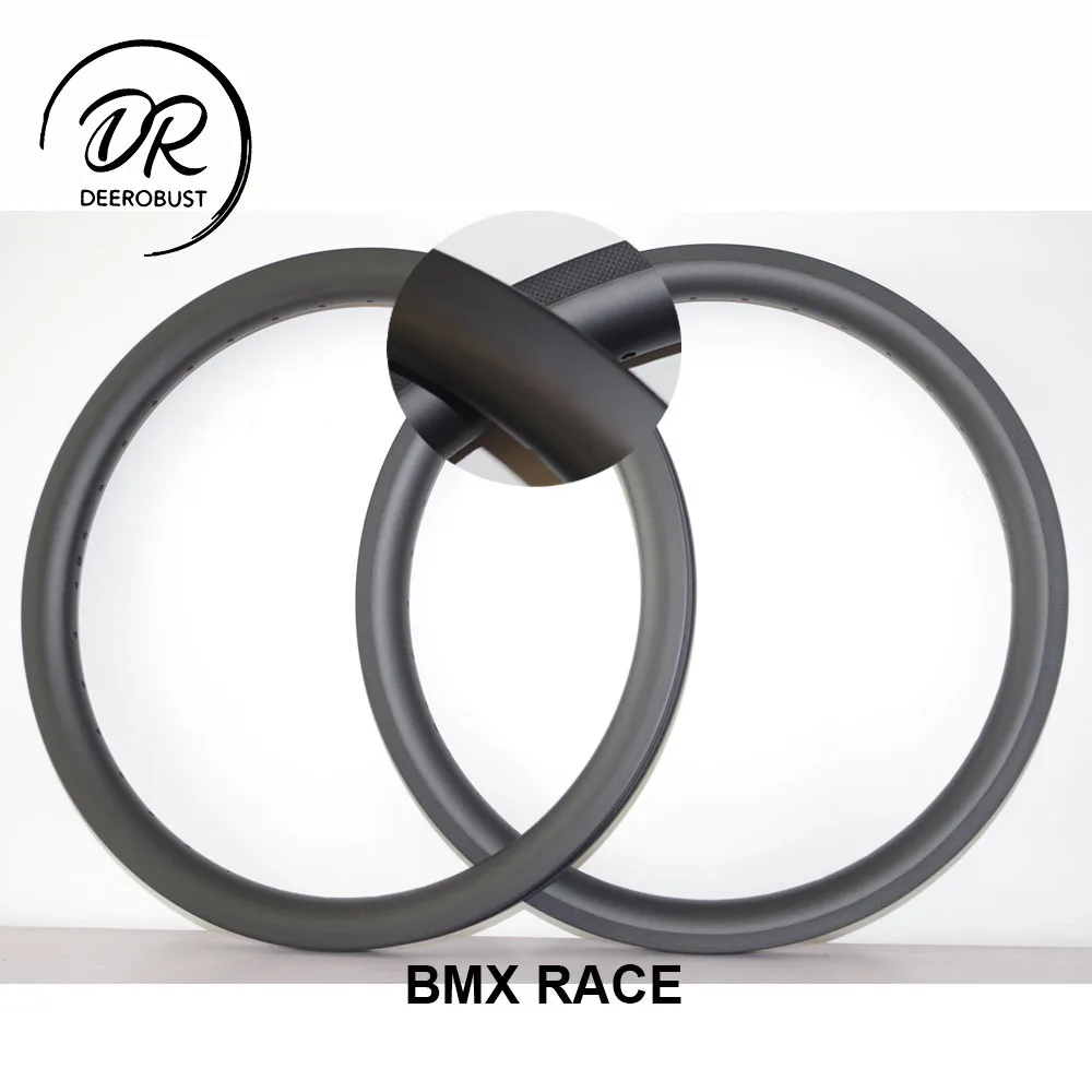 

UD MATTE 320G BMX Race Racing Carbon Rim 20 inch 20" 30mm x 30mm Clincher Bike Wheel Rims Bicycle Wheels BSD 406 406mm 36 holes