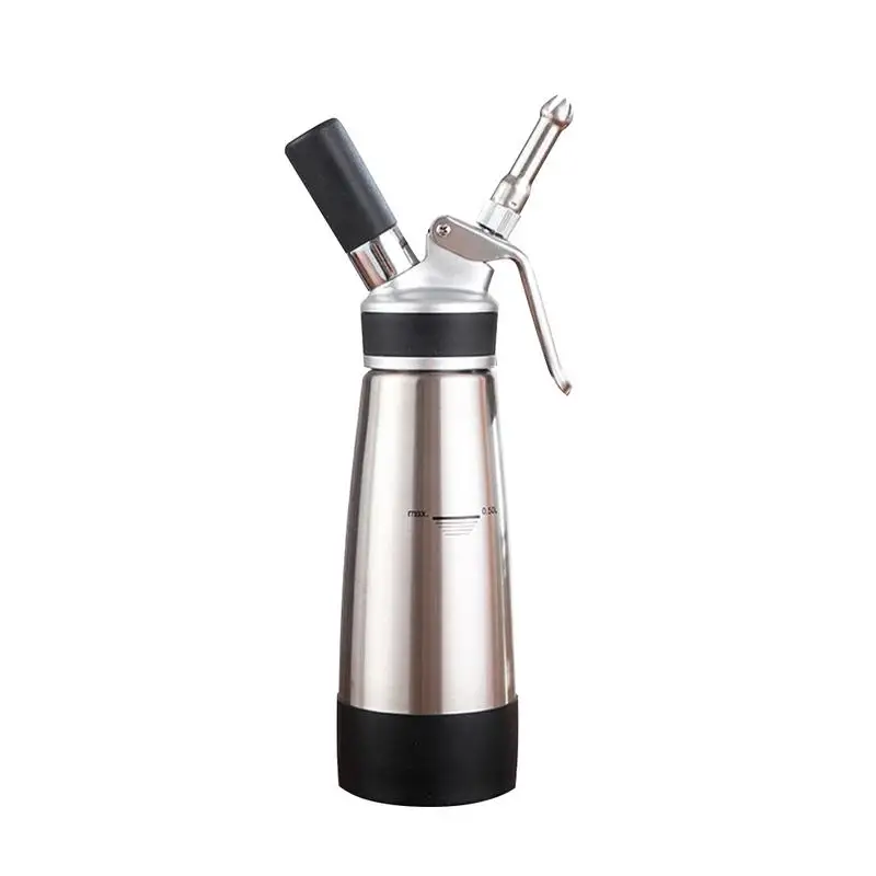 

500ml Butter Foamer Ice Cream Mounting Pattern Cream Foaming Siphon Creamy Whipping Cream 500 Ml 3 Attachments Ice Cream Foamer