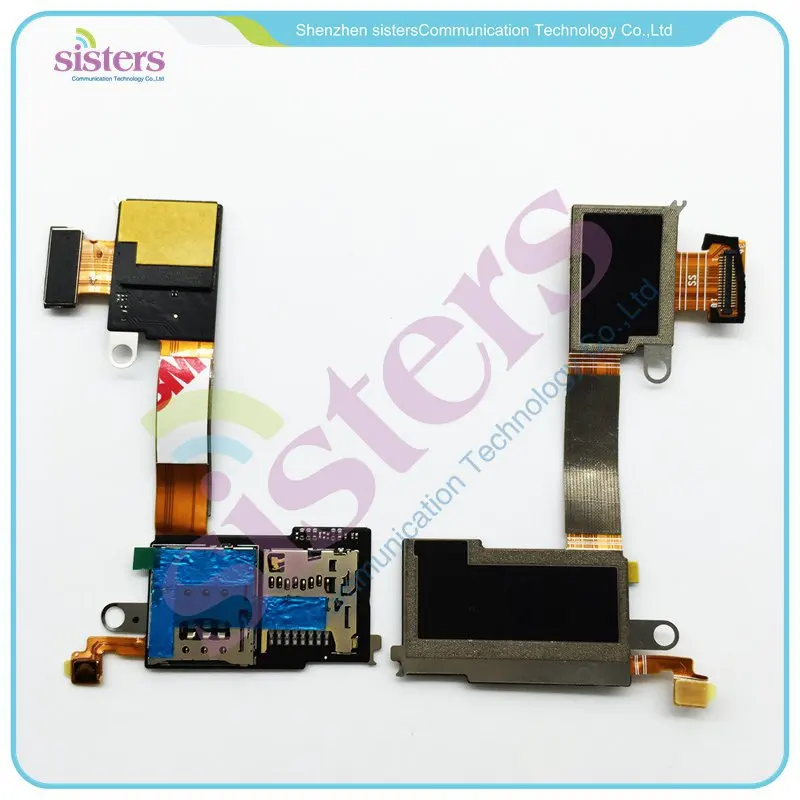 

Wholesale Micro SD card Reader+SIM card Reader module Flex Cable For Sony Xperia M2 D2303 D2305 D2306 Free Shipping