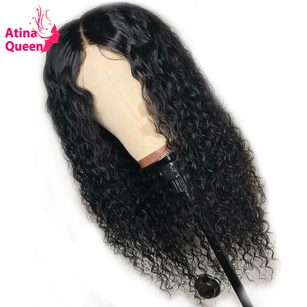 Glueless Deep Part 13x6 Brazilian Wig Curly Lace Front Human Hair Wigs