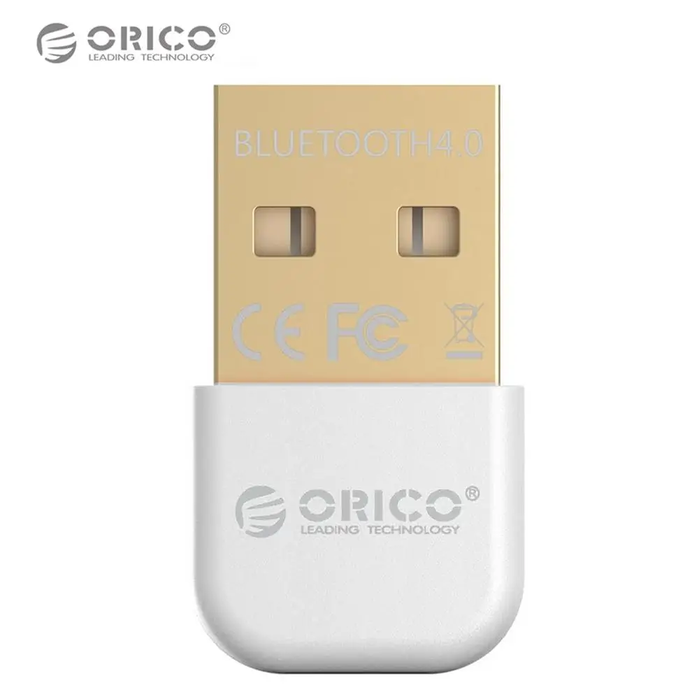 ORICO BTA-403 Bluetooth адаптер Bluetooth 4,0 USB ключ Музыкальный звуковой приемник Мини CSR передатчик для телефона планшета - Цвет: Белый