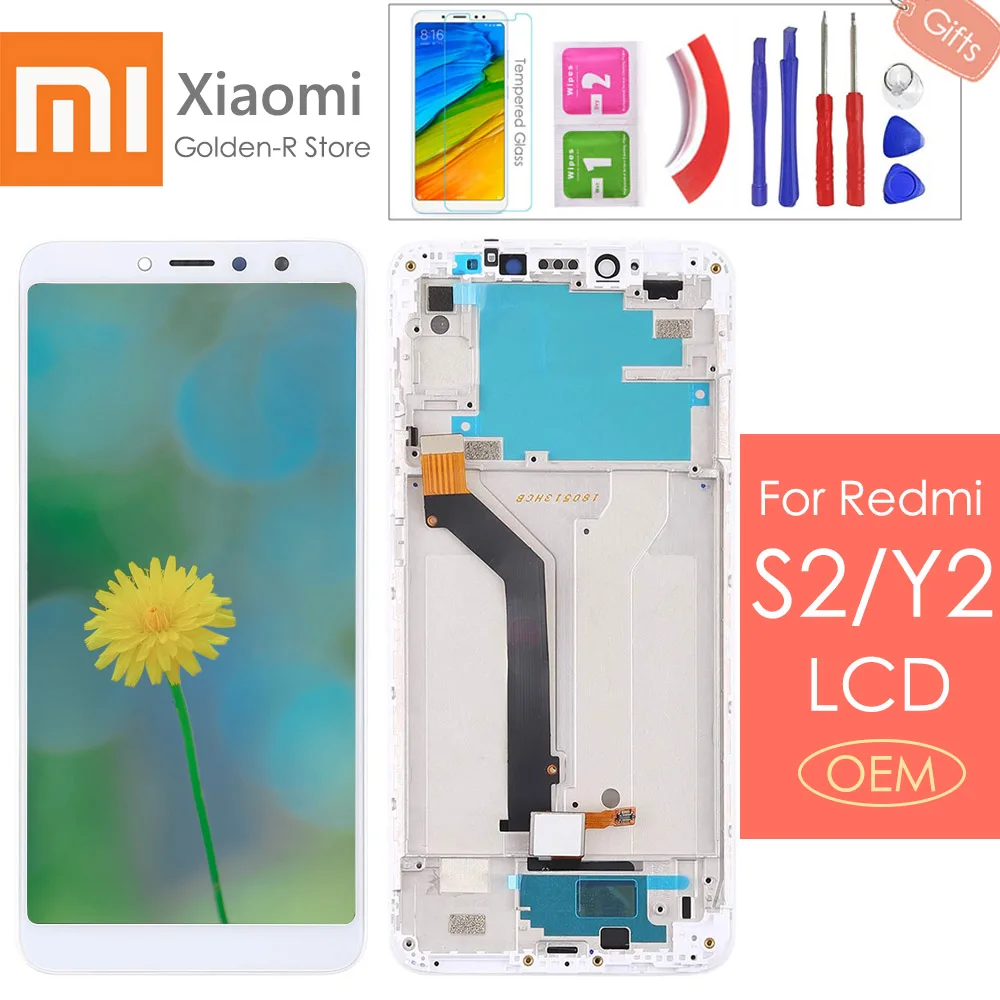 

5.99" AAA Quality LCD +Frame For Xiaomi Redmi S2 LCD Display Screen Replacement For Redmi Y2 LCD Digiziter Assembly +Gifts