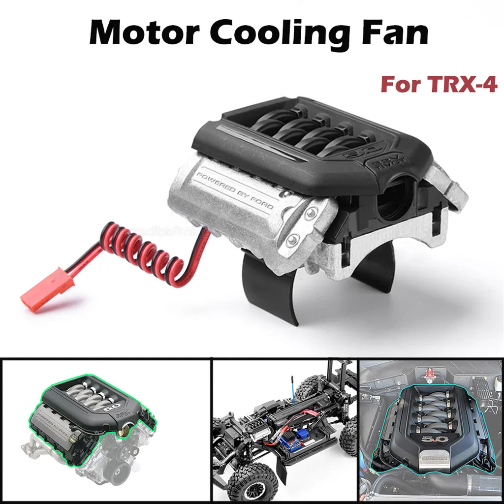 Details about / 1//10 Aluminum Alloy Motor Heatsink with Cooling Fan TRAXXAS E REVO 2.0 86086-4