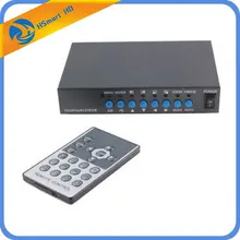 4CH CCTV Камера видео четырехъядерный процессор видео сплиттер VGA Выход w/канал дистанционного управления видео мультиплексор