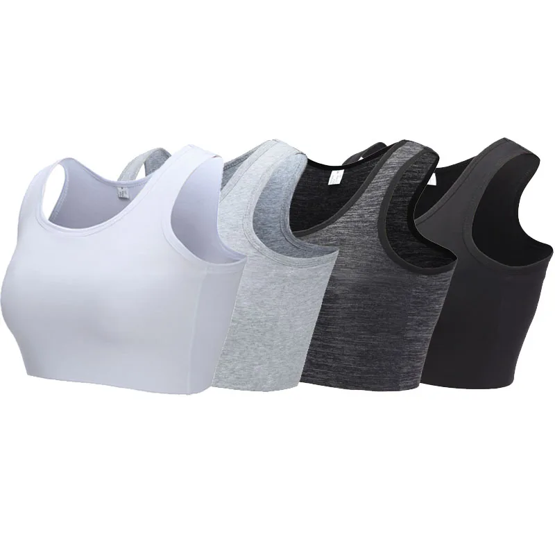 

Breathable Buckle Chest Breast Binder Casual Shapers Bust Slimming Body Shaper Woman Shapewear Tops Black White Short Corset