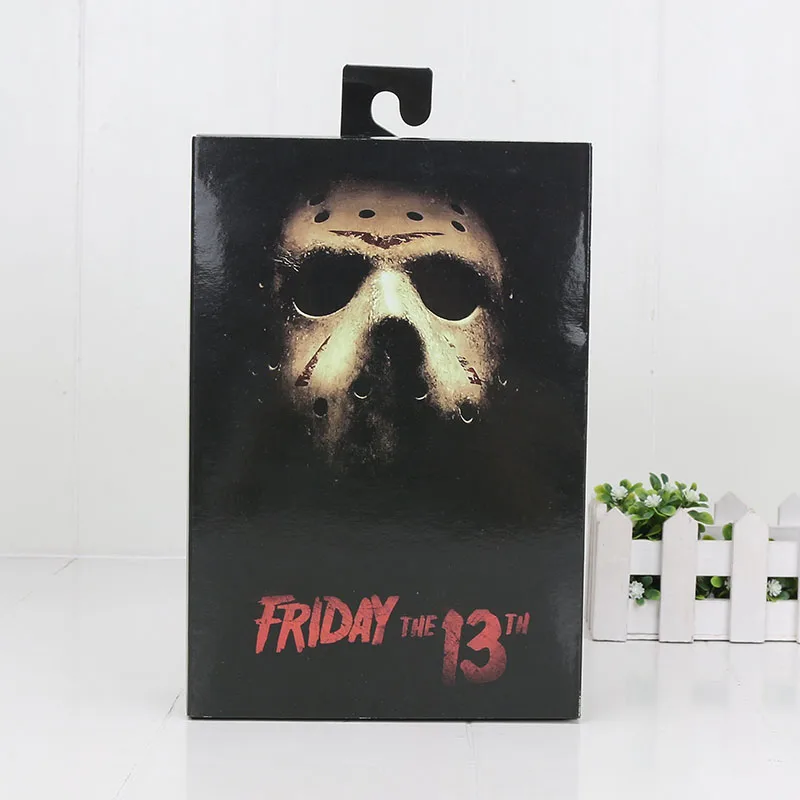 18cm NECA Figure The Final Chapter Jason Voorhees the game 3D Friday the 13th PVC Action Figure Halloween Gifts - Цвет: with box