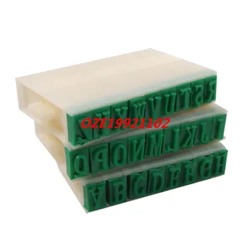 

1PCS Detachable 0.35" x 0.24" Plastic English Alphabet Stamp