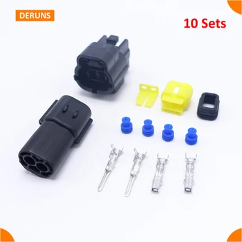 

High Quality 2pin/way New Amp 10sets Kits Waterpfoof Electric Auto Sealed wire Connectors Plug For Car Factory Direct Sale