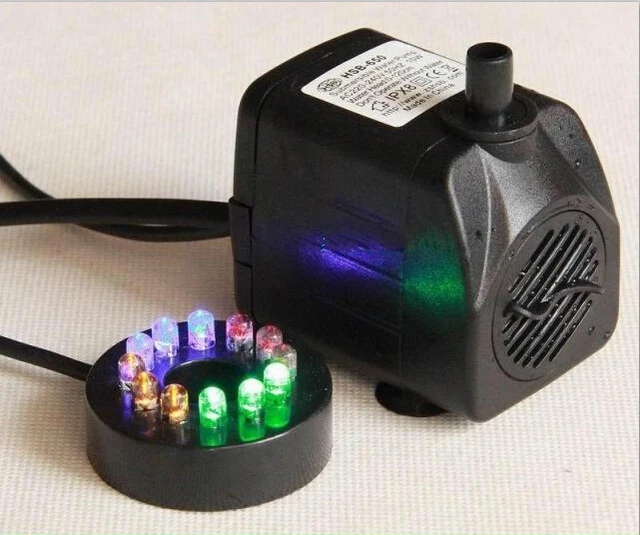 AC 220 240 V Dompelpomp 12 led verlichting 550L/H 8 W Aquarium ... AC 220 240 V Dompelpomp 12 led verlichting 550L/H 8 W Aquarium ...