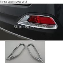 Car styling copertura ABS Chrome coda posteriore della Lampada posteriore della Luce di nebbia trim stampaggio 2 pz Per Kia Sorento 2015 2016 2017