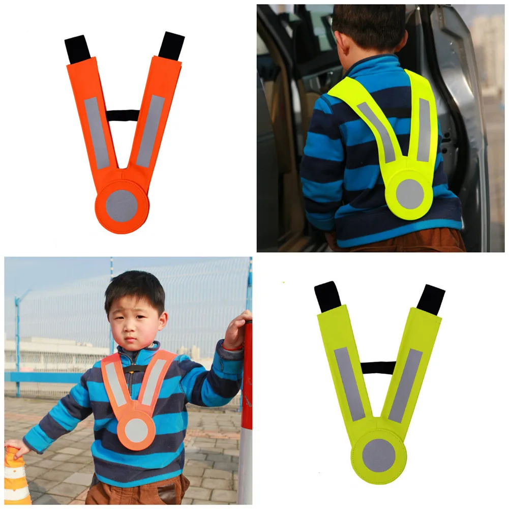 От 5 до 10 лет детский светоотражающий жилет защитная одежда Яркий серебряный светоотражающий ремень безопасности наружные предупреждающие предметы