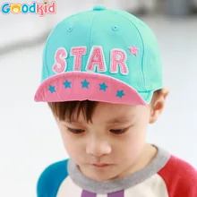 1 шт. модные Стиль звезда письмо вышитые детские Защита от Солнца шляпа Кепки регулируемый обхват 48 см