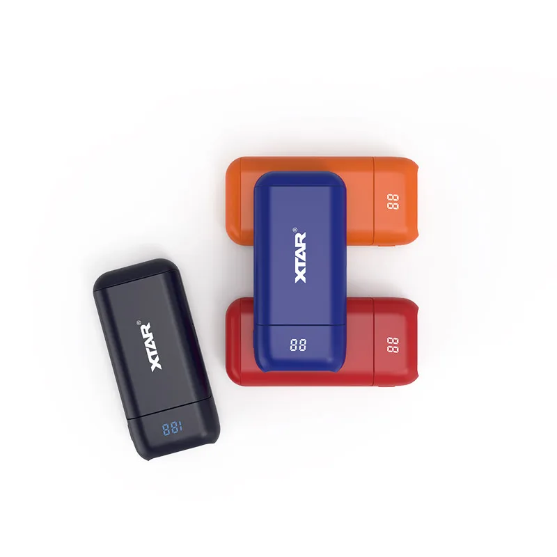 XTAR PB2 светодиодный USB относится к 3 6 В/3 7 в незащищенным литий ионным/IMR/INR/ICR 18650