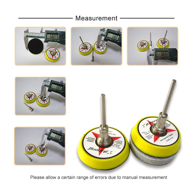 2 дюймов PU шлифовальная резервная подставка 3 мм хвостовик шлифовальная Подложка для Dremel шлифовка и полировка