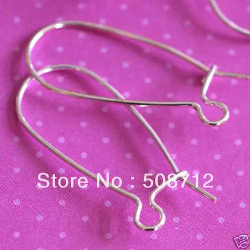 

Free shipping!!!!!2000pcs/lot 38mm DROP SILVER PLATED KIDNEY EARWIRES HOOKFree Nickel HEW0101