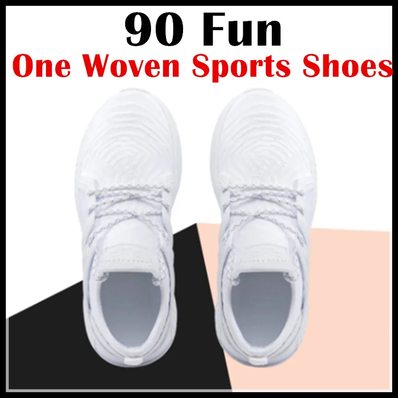 

Xiaomi Ecological Chain Brand-90 Fun One Woven Fabric Sports Shoes Sneaker 12PCS Fly Lines Wraps TCP Surround Support Smart