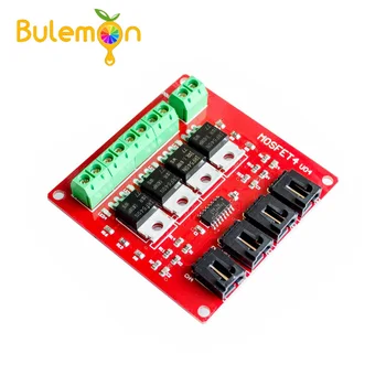 

Four Channel 4 Channel Way Route MOSFET Button IRF540 V4.0+ MOSFET Switch Module For Arduino DC Motor Drive Dmimmer Relay Board