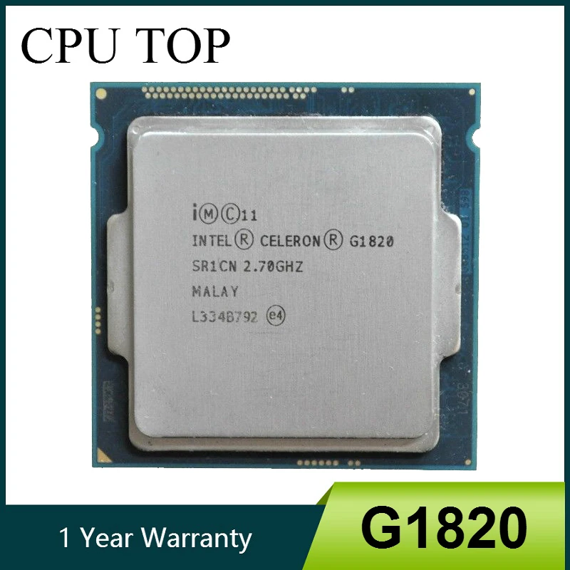

Intel Celeron G1820 2.7GHz 2M Cache Dual-Core CPU Processor SR1CN LGA1150 Tray