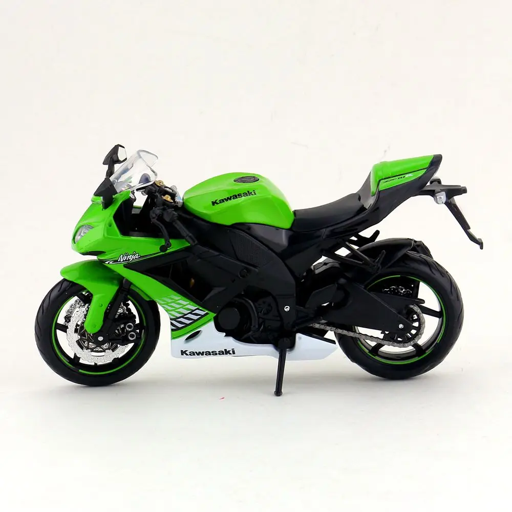Maisto/1:12 Масштаб/Моделирование литья под давлением модель мотоцикла Игрушка/KAWASAKI Ninja ZX-10R суперкрест/деликатная детская игрушка/воротник