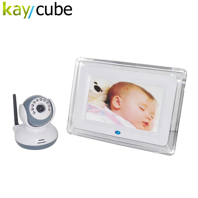 

2.4GHz Digital Wireless Baby Monitor 7 inch LCD Display Video 2-way Talk Camera Security Camera System 4 Channels 9070D