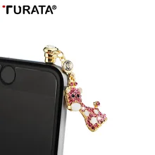 Мультяшные животные 3,5 мм наушники Пылезащитная заглушка розовый олень алмаз 3,5 AUX аудио порт Разъем Пробка для Мобильный телефон для ноутбука huawei