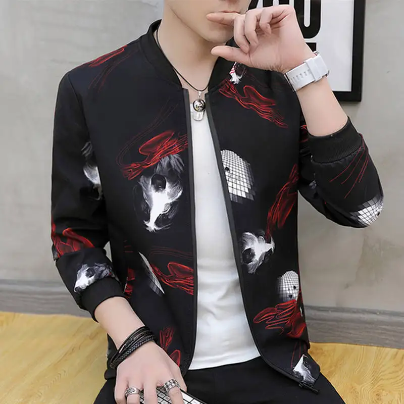 منفذها سترة الرجال 2019 الخريف رجل الطيار سترة الرياضية منفذها سترة أزياء عارضة رجل جاكيتات معاطف أبلى سترة واقية