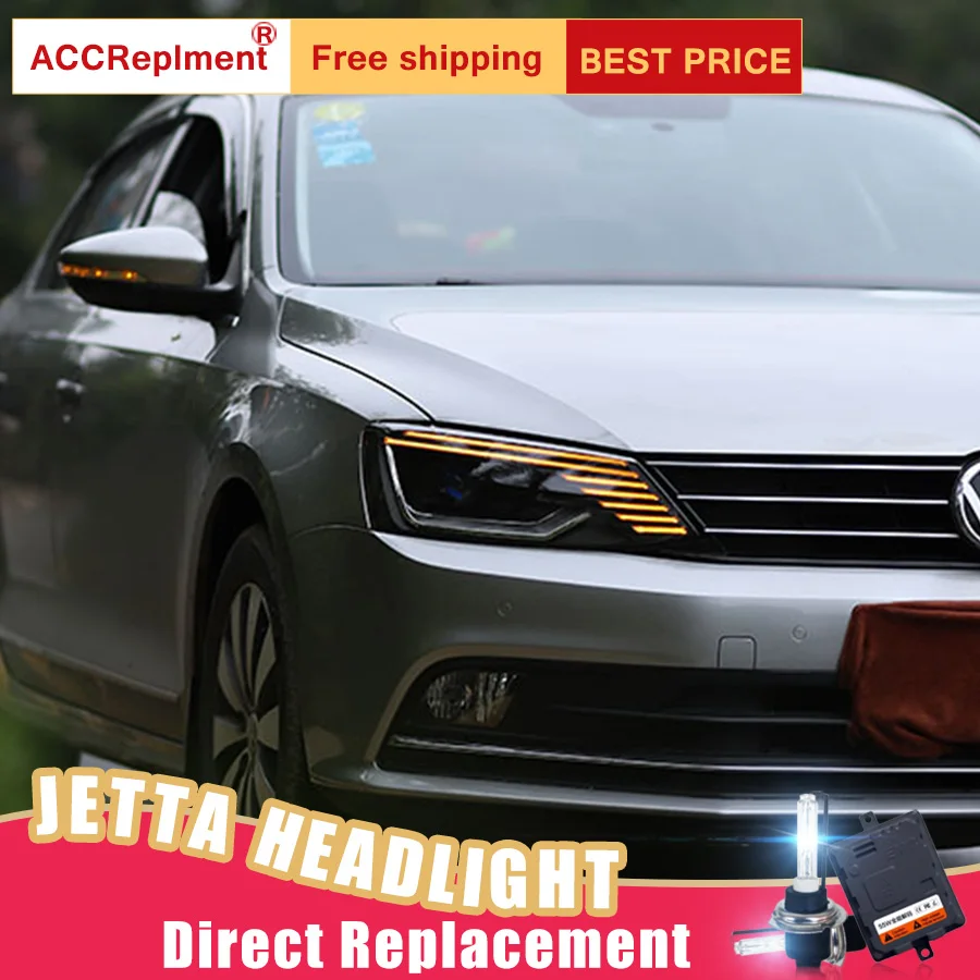 2 шт. светодиодный фары для Volkswagen Jetta 2011- светодиодный автомобильный фонарь ангельские глазки ксенон HID комплект Противотуманные фары светодиодный дневные ходовые огни